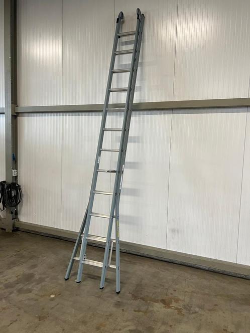 Glazenwassersladder Dirks 2x 12 gecoat 30 cm Optrede, Doe-het-zelf en Verbouw, Ladders en Trappen, Nieuw, Ladder, 4 meter of meer