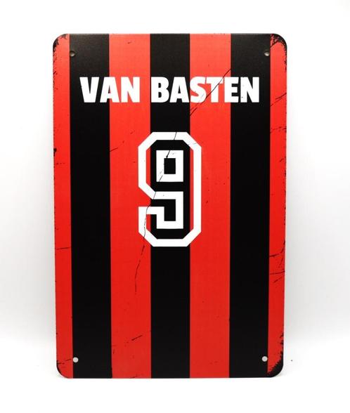 van Basten AC Milan voetbalshirt bord, Verzamelen, Merken en Reclamevoorwerpen, Nieuw, Reclamebord, Verzenden