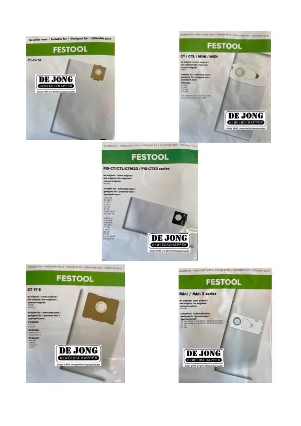 Stofzuigerzakken voor festool stofzuigers van factory direct, Doe-het-zelf en Verbouw, Gereedschap | Machine-onderdelen en Toebehoren