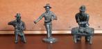 3 beeldjes(oude beroepen): schoenmaker, zaaier, klompenmaker, Antiek en Kunst, Ophalen of Verzenden