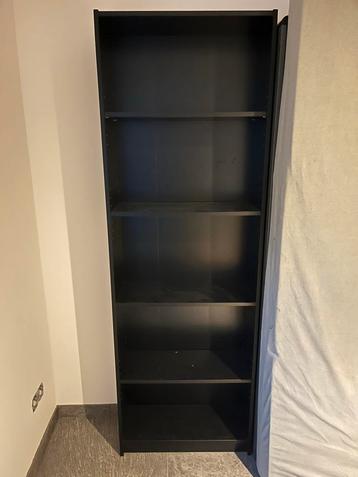 Zwarte Boekenkast - Verstelbare Planken beschikbaar voor biedingen