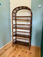 Bohemian, vintage, rotan boogkast, Ophalen, Gebruikt