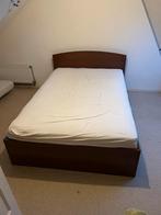 Twijfelaar bed 140x200 cm, Ophalen, Gebruikt, Bruin, 140 cm