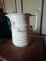 Vintage aardewerk waterkan met bloemmotief, Antiek en Kunst, Antiek | Keramiek en Aardewerk, Ophalen of Verzenden