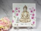 Ambiente knutsel servet Boeddha roze orchidee nr HM120, Hobby en Vrije tijd, Knutselen, Ophalen of Verzenden, Nieuw, Materiaal