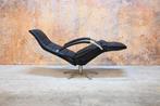 Refurbished zwarte leren Jori Mensana relaxfauteuil np 5000, Huis en Inrichting, Fauteuils, Ophalen, Jori, 100 tot 125 cm, Design
