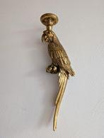 Kandelaar HD Living Parrot Gold 10 x 13 x 53 cm, Ophalen, Overige materialen, Zo goed als nieuw, Kandelaar