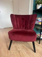 Bordeaux Rode fauteuil / Stoel, Ophalen, Zo goed als nieuw, 75 tot 100 cm, 50 tot 75 cm