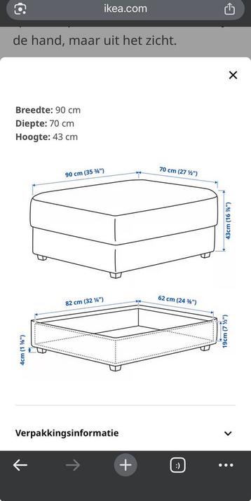 IKEA Kivik voetenbank - afbeelding 5