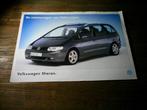 VW Sharan De Ruimtewagen 2 pag., Verzenden, Zo goed als nieuw, Volkswagen