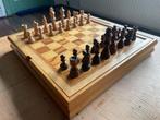Houten Spelletjes Set: Schaak, Backgammon, Een of twee spelers, Ophalen of Verzenden, Gebruikt