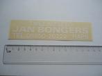 sticker oud JAN BONGERS tweewieler fiets race HAPS brommer, Verzenden, Zo goed als nieuw, Bedrijf of Vereniging