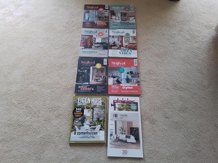 tijdschriften stijlvol wonen,  boek van plaizier Ridderkerk,, Huis en Inrichting, Overige Huis en Inrichting, Zo goed als nieuw