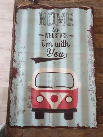 metalen bord golf plaat vw volkswagen t2 look retro beschikbaar voor biedingen