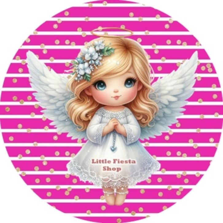 L839 icing frosting engeltje 18cm eetbare taart print top, Hobby en Vrije tijd, Taarten en Cupcakes maken, Nieuw, Versiering, Taarten