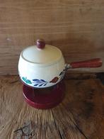 Vintage Fonduepan boerenbont, Ophalen of Verzenden, Gebruikt