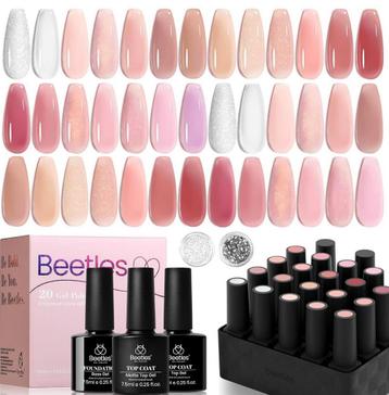 Beetles Gel Nagellak Set – 20 Nude Kleuren beschikbaar voor biedingen