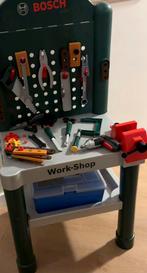 Bosch gereedschapstafel + losse artikelen, Kinderen en Baby's, Speelgoed | Speeltafels, Ophalen, Zo goed als nieuw