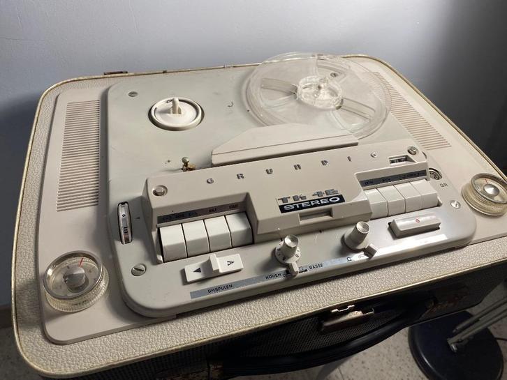Vintage Stereo bandopnemer Grundig TK46 1962 - 1965, Audio, Tv en Foto, Bandrecorders, Bandrecorder, Met stofkap, Ophalen of Verzenden