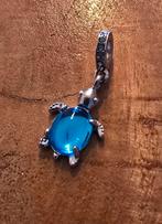 Blauwe Schildpad Bedel, Sieraden, Tassen en Uiterlijk, Bedels, Overige merken, Overige materialen, Ophalen of Verzenden, Zo goed als nieuw