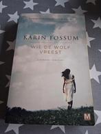 boek karin fossum  - wie de wolf vreest, Ophalen of Verzenden, Gelezen