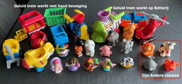 F. Price Little People Poppetjes Dieren Trein en Voertuigen beschikbaar voor biedingen