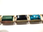 vintage sterling zilver armband  multicolor stenen, Mexico, Sieraden, Tassen en Uiterlijk, Antieke sieraden, Met edelsteen, Armband