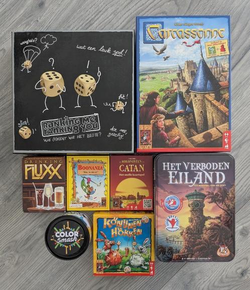 Verzameling gezelschapspellen, Hobby en Vrije tijd, Gezelschapsspellen | Bordspellen, Zo goed als nieuw, Een of twee spelers, Drie of vier spelers