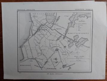 25 / Gemeente Workum Nijhuizum litho uit 1865 van J. Kuyper beschikbaar voor biedingen