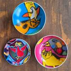 Corneille schaaltjes en onderzetter, Antiek en Kunst, Kunst | Designobjecten, Ophalen of Verzenden