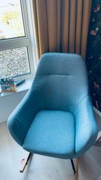 Jysk Schommelstoel - Comfortabel en Stijlvol!, Huis en Inrichting, Ophalen, Blauw, Zo goed als nieuw, Eén