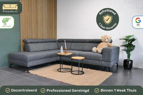 Montel Hoekbank Tosca Antraciet Donkergrijs [Refurbished], Huis en Inrichting, Banken | Bankstellen, Zo goed als nieuw, Hoekbank