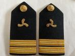 Vintage schouderstukken koopvaardij – werktuigkundige, Ophalen of Verzenden, Marine, Overige gebieden, Embleem of Badge
