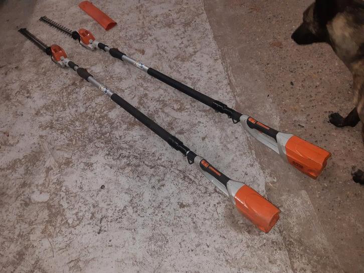 Tk prof Stihl HLA 85 telescoop hoogsnoeier heggeschaar, Tuin en Terras, Heggenscharen, Gebruikt, Accu, Ophalen