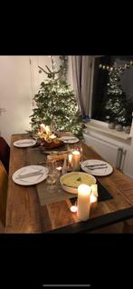 Mango Hout Eettafel & Salontafel - Set, Ophalen, Gebruikt