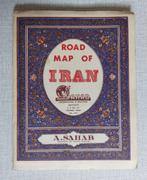 Zeldzame 1960 Sahab opvouwbare wegenkaart van Iran, Overige gebieden, Ophalen of Verzenden, Abbas Sahab, 1800 tot 2000