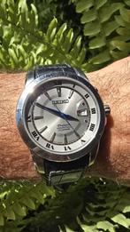 Seiko Premier Perpetual Calendar heren horloge, Ophalen of Verzenden, Gebruikt, Leer, Seiko