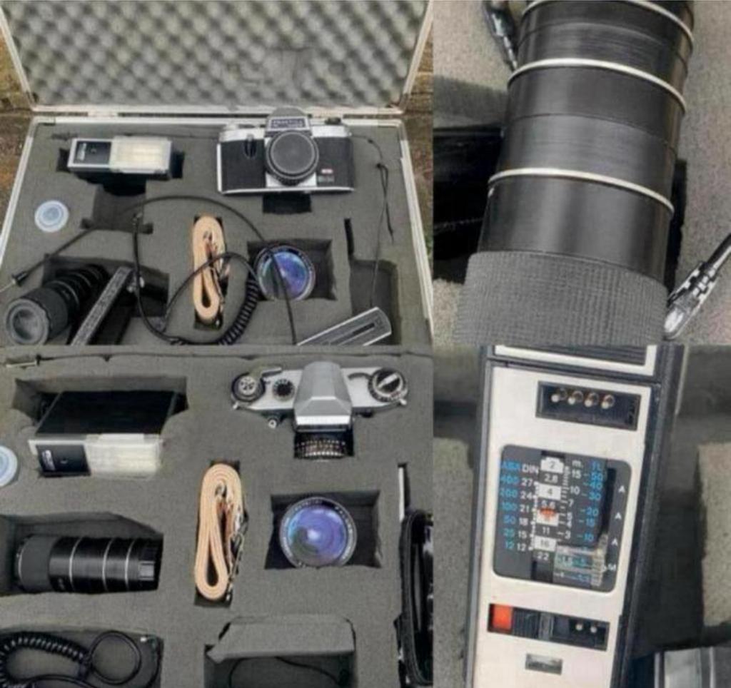 Mooie koffer, slot, riem en Praktica PL Nova IB Camera, Audio, Tv en Foto, Fotocamera's Analoog, Ophalen of Verzenden, Gebruikt