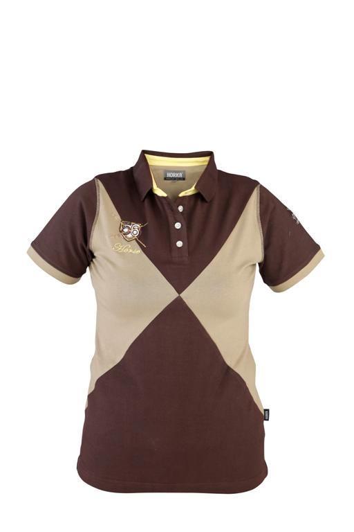 Buffalo, bruin/beige Horka Luna polo maat S, Dieren en Toebehoren, Paardrijkleding, Nieuw, Dames, Bovenkleding, Dressuur, Ophalen of Verzenden