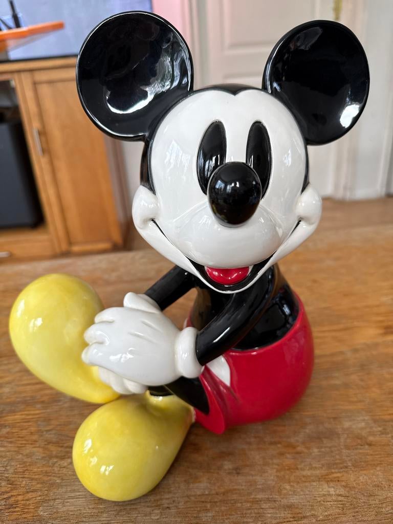 Vintage Mickey Mouse Beeldje, Ophalen of Verzenden, Mickey Mouse, Zo goed als nieuw, Beeldje of Figuurtje
