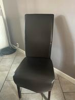 6 lederen stoelen, Ophalen, Gebruikt, 6 tot 8 stoelen