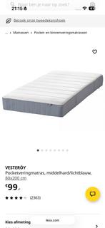 Ikea Vesteroy matras 80x200, Ophalen, Zo goed als nieuw, Eenpersoons, 80 cm