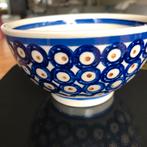 Schaal met Blauwe Details, Porselein of Keramiek, Schaal, Rond, Ophalen of Verzenden