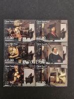 NVPH 2285 - 2290 2004 - Carel Fabritius - Blokje van 6, Ophalen of Verzenden, Na 1940, Gestempeld