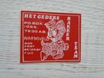sticker Het GEDERS RAKKER TEAM te Warnsveld, Verzamelen, Stickers, Ophalen of Verzenden, Zo goed als nieuw, Overige typen