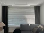 Zwart/antraciet luxe showbaan gordijnen, Huis en Inrichting, Ophalen, Zo goed als nieuw, 200 cm of meer