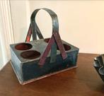 Metalen Flessenhouder voor 4 Flessen, Antiek en Kunst, Curiosa en Brocante, Ophalen of Verzenden