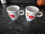Douwe Egberts mokjes burendag 2 stuks, Huis en Inrichting, Keuken | Servies, Ophalen of Verzenden, Overige stijlen, Kop(pen) en/of Schotel(s)