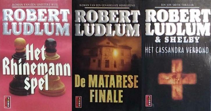 Robert Ludlum: 3 boeken, Boeken, Thrillers, Zo goed als nieuw, Ophalen