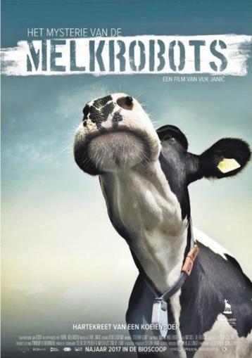 HET  MYSTERIE  VAN  DE  MELKROBOTS      filmposter. beschikbaar voor biedingen